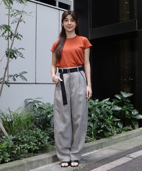 ニット セーター 「新定番｜大人気」パレスフレンチニット｜夏服/半袖/オフィスカジュアル/ウォッシャブル/接触冷感/吸湿/防シワ/フレンチスリーブ | UNITED TOKYO | 11