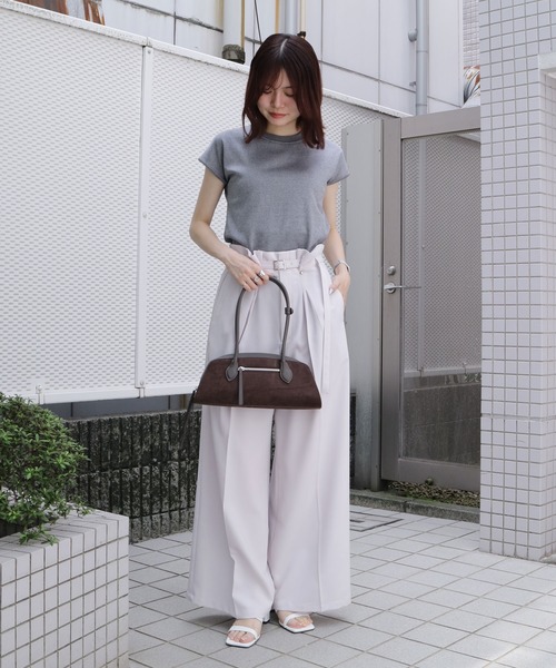 ニット セーター 「新定番｜大人気」パレスフレンチニット｜夏服/半袖/オフィスカジュアル/ウォッシャブル/接触冷感/吸湿/防シワ/フレンチスリーブ | UNITED TOKYO | 09
