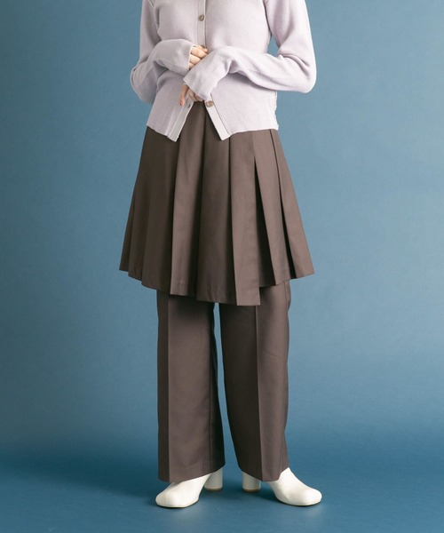 「KBF」 パンツ ONE ダークブラウン レディース_画像3