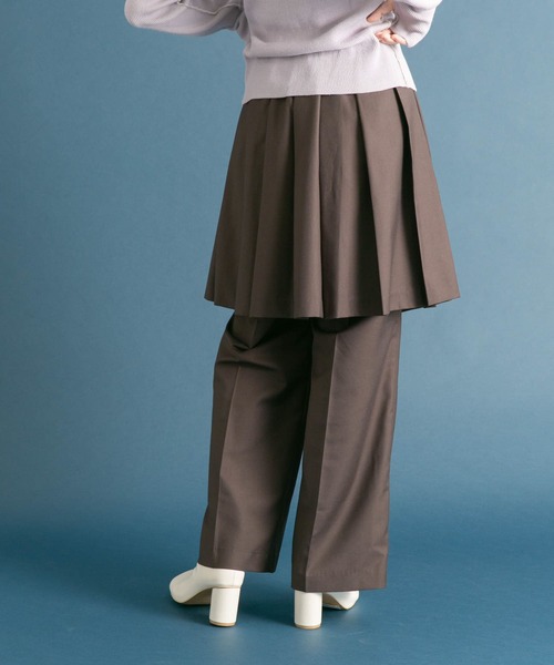 「KBF」 パンツ ONE ダークブラウン レディース_画像5