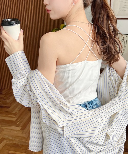 moment+ キャミソール 「累計販売枚数5万枚突破！」カップ付きバック