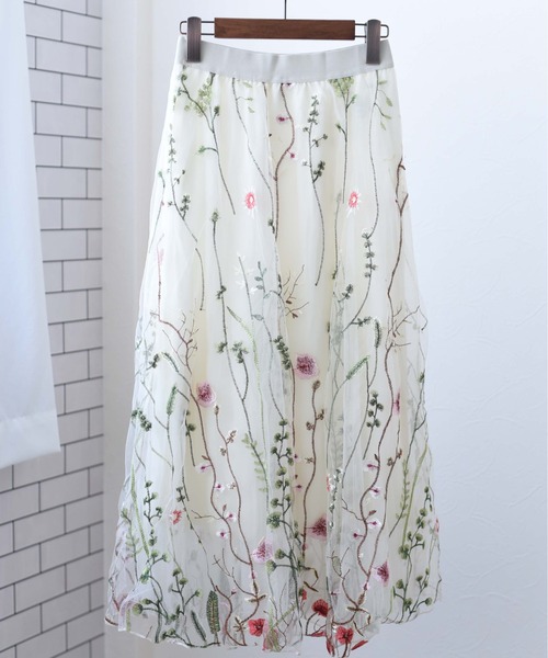 スカート カラフル花刺繍チュールスカート Zozotown Paypayモール店 通販 Paypayモール