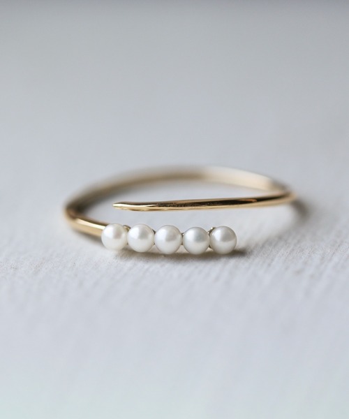 cui-cui（キュイキュイ） 指輪 リング パール リング | K10YG 「Ally