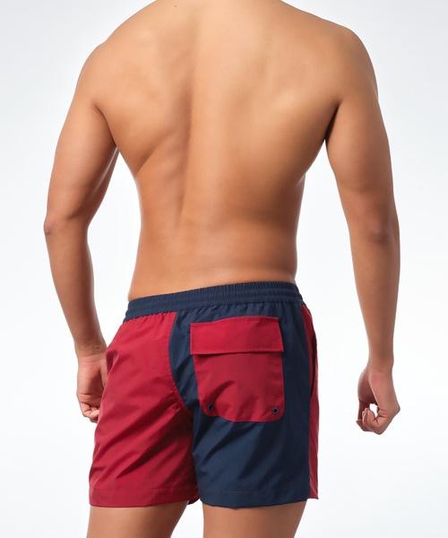 TOOT 水着 SWIMWEAR/Two-tone Colored Surf Shorts メンズ