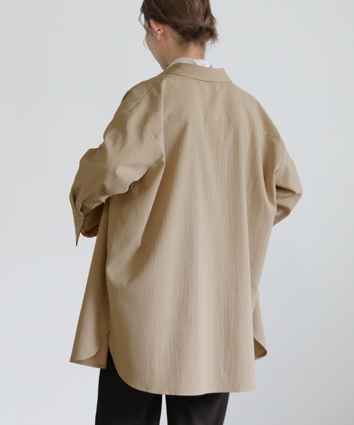 トップス Mocha select MOCA シャツ ブラウス ロングカフスオーバーシャツ