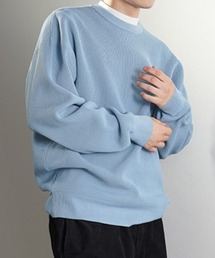 NAVY セーター ニット 無地クルーネックニット メンズ : ZOZOTOWN