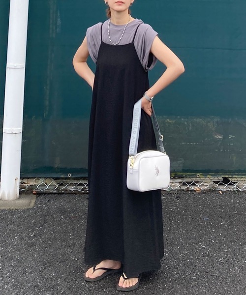 サスペンダーキャミワンピース CORNERS ワンピース バックギャザーキャミワンピース : ZOZOTOWN