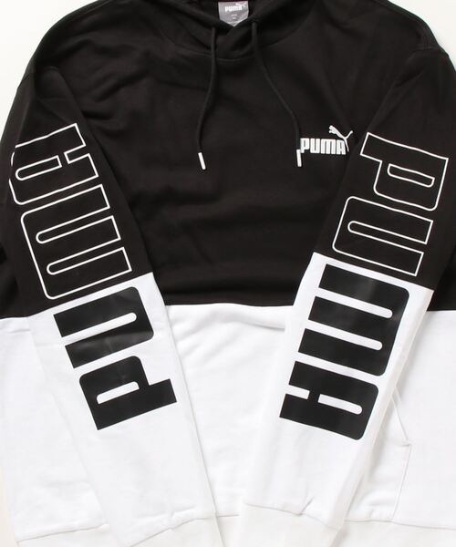 PUMA パーカー プーマ スウェット POWER カラーブロック