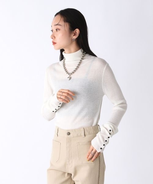 cccmalie シーマリー　リブタートルニット JEANASIS ニット セーター 14Gカラーリブタートル/980538