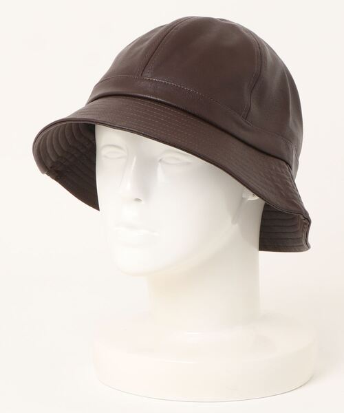 美品！ニューヨークハット レザー　ベル　ハット 帽子 メンズ メトロハット NEW YORK HAT ニューヨークハット レザーハット 帽子 メンズ