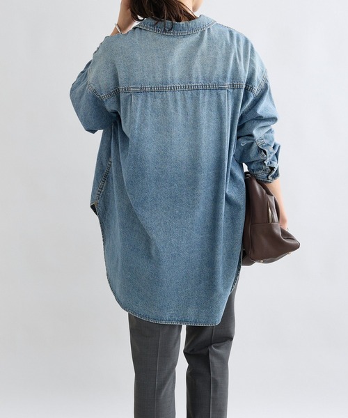 RIVE DOROITE 【MONN.:. （モン）】ビッグデニムシャツ MONN.:./ビッグデニムシャツ（シャツ/ブラウス）｜RIVE DROITE