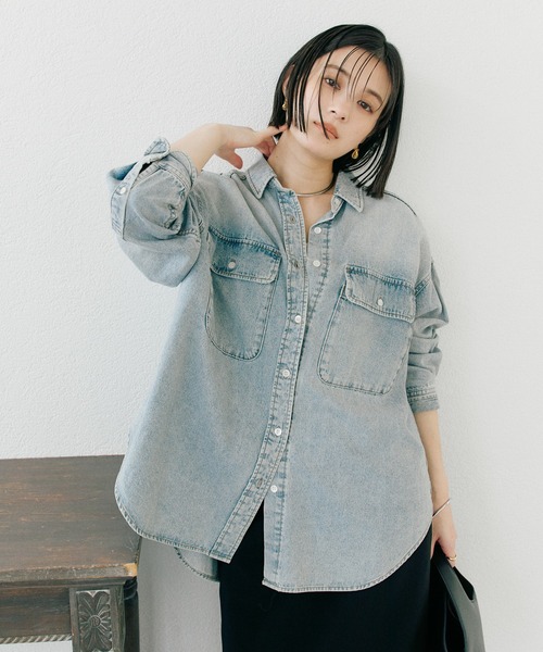 RIVE DROITE（リヴドロワ） ブラウス シャツ MONN.:./ビッグデニム