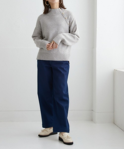 ニッセン（nissen） チノパン 「あったか裏起毛」ストレッチゆる