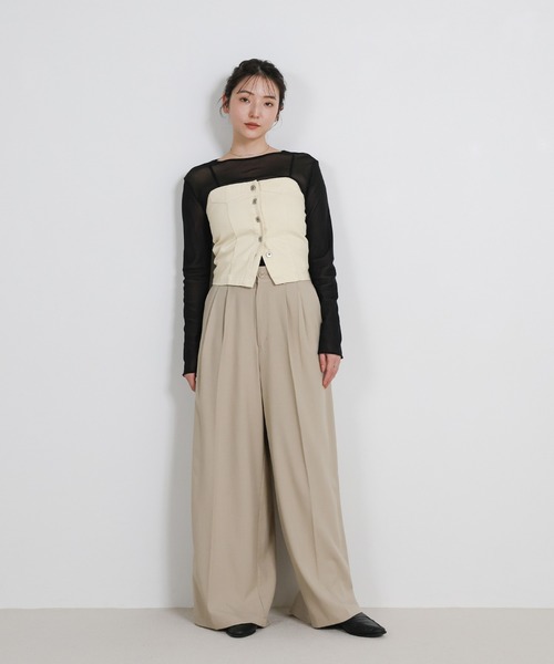 select MOCA（セレクトモカ） チューブトップ ベアトップ デニム