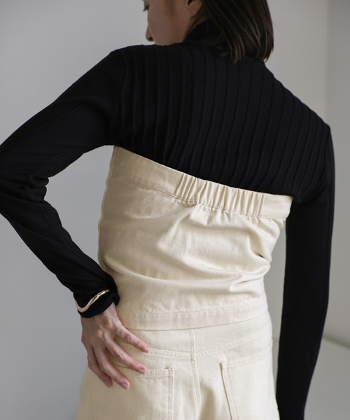 select MOCA（セレクトモカ） チューブトップ ベアトップ デニム