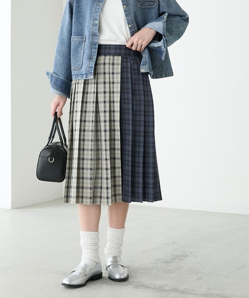 BONLECILL（ボンルシール） スカート タータンチェックミディ丈