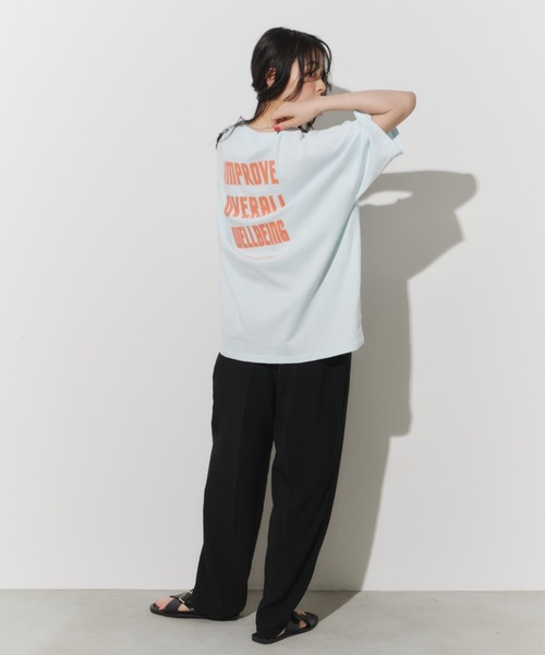 Unitage（ユニテージ） tシャツ 半袖 配色BIGロゴTEE レディース