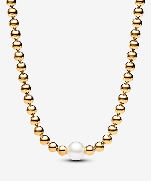 PANDORA（パンドラ） ネックレス パール ＆ ビーズ コリエ ゴールド
