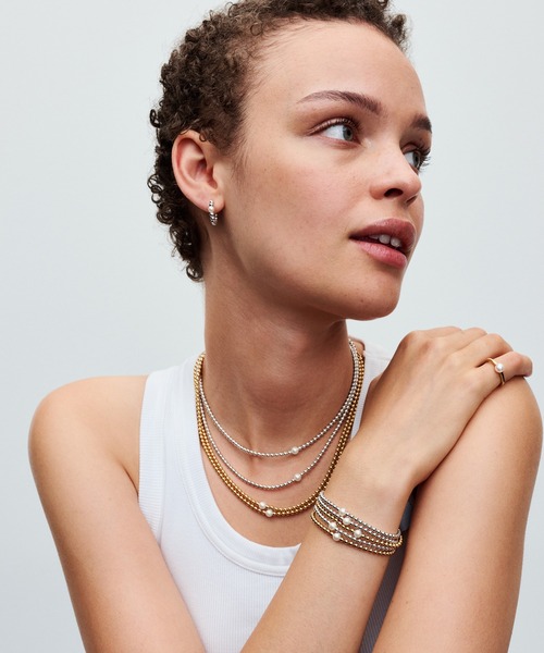 PANDORA（パンドラ） ネックレス パール ＆ ビーズ コリエ ゴールド