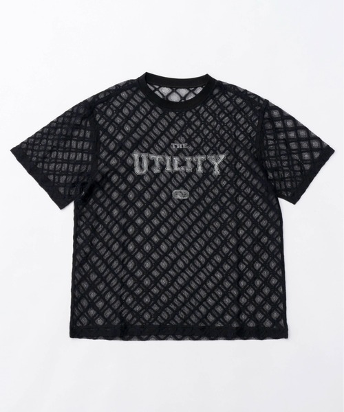 tシャツ Tシャツ レディース Lace Logo Print Oversized T-shirt/レースロゴオーバーTシャツ「MAISON SPEC｜zozo｜12