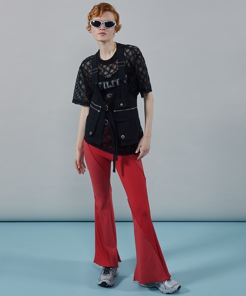 MAISON SPECIAL tシャツ Lace Logo Print Oversized T-shirt