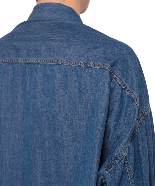 in・stru（men-tal）. デニムジャケット gジャン Cotton Tencel