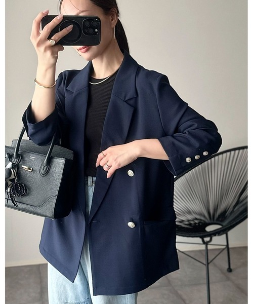ANGIE ジャケット テーラードジャケット 金ボタン ブレザー