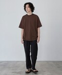 ワイドパンツ パンツ エンボスリラックススリム...の詳細画像4