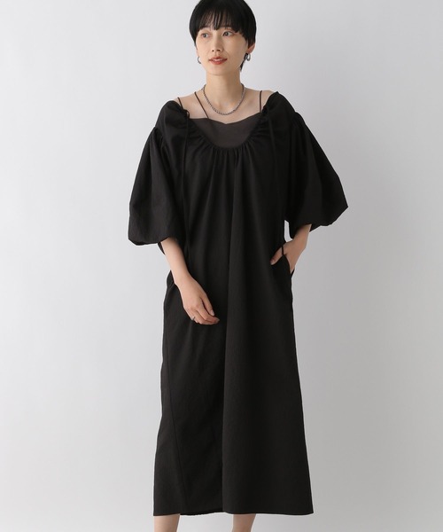 LEPSIM（レプシィム） ワンピース 2WAYパフスリーブマキシワンピース