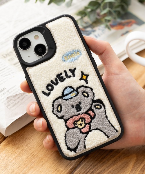 emonique（エモニーク） スマホケース もこもこ ゆるキャラ iPhone