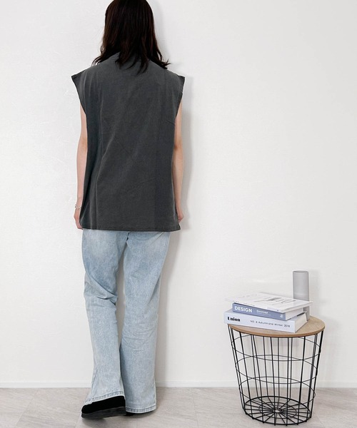 tシャツ DETAILS/コードノースリーブTee レディース メンズ GOAT NO SLEEVE TEE 7oz（ノースリーブT シャツ 7 オンス）の