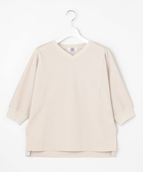 J.PRESS tシャツ TCポンチ ニットコンビ ドルマン カットソー