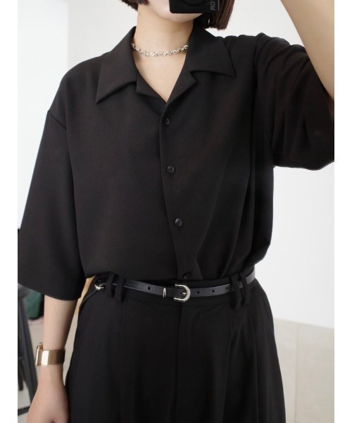 RIM.ARK ブラウス シャツ 夏 入学式 入園式 卒業式 Open collar half
