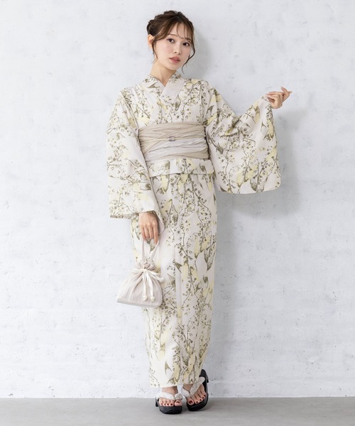 SOUBIEN（創美苑） 浴衣 floroレディース浴衣2点セット （浴衣＋帯