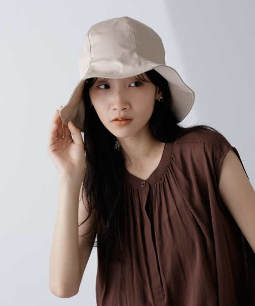 LULU ダークブラウン ハット Mサイズ　サーフハット　チューリップハット zenithgaragesurfplus_axc-2023hat
