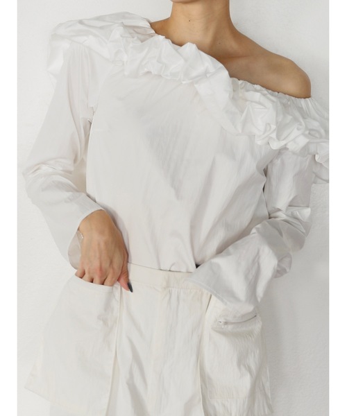 ブラウス シャツ 2way off shoulder blouse レディース