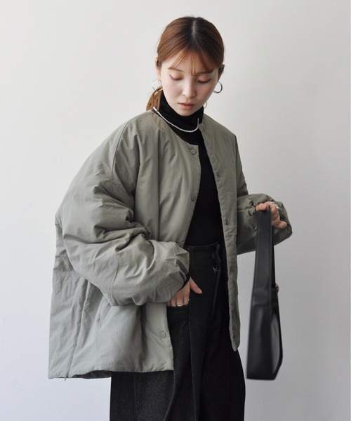 ✩新品　✩✩レキップノーカラージャケット セール】 【セットアップ可能】リネンライクキャンバス カラー