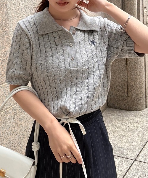 U.S. POLO ASSN.（ユーエスポロアッスン） ニット セーター ケーブル