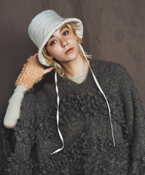 ORIENT MILLINERY フード付きマフラー ORIENT MILLINERY（オリエント ミリナリー）の「≪HAND KNIT≫ PIGMO