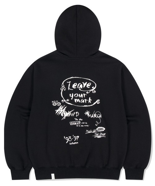 パーカー 「mahagrid/マハグリッド」 LEAVE YOUR MARK HOODIE /リーブユアマーク プルオーバーパーカー レディース メン MAHAGRID パーカー 「mahagrid/マハグリッド」 LEAVE YOUR MARK
