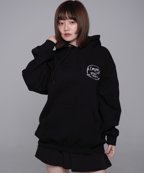 パーカー 「mahagrid/マハグリッド」 LEAVE YOUR MARK HOODIE /リーブユアマーク プルオーバーパーカー レディース メン MAHAGRID パーカー 「mahagrid/マハグリッド」 LEAVE YOUR MARK