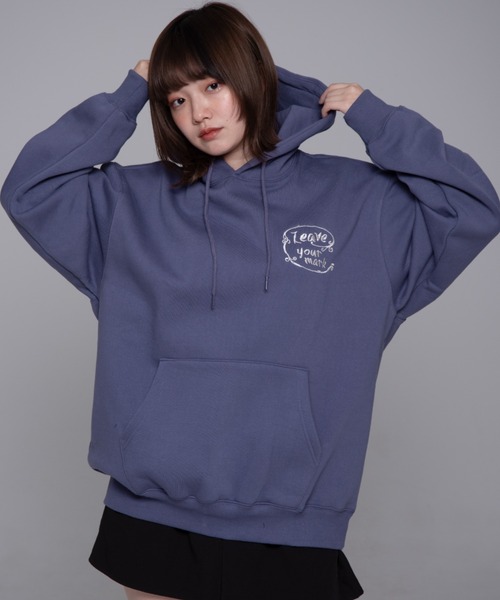 パーカー 「mahagrid/マハグリッド」 LEAVE YOUR MARK HOODIE /リーブユアマーク プルオーバーパーカー レディース メン MAHAGRID パーカー 「mahagrid/マハグリッド」 LEAVE YOUR MARK