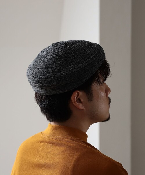 fennica 帽子 ベレー帽 cableami / SHETLAND WOOL BRAID BERET