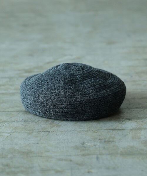 fennica 帽子 ベレー帽 cableami / SHETLAND WOOL BRAID BERET