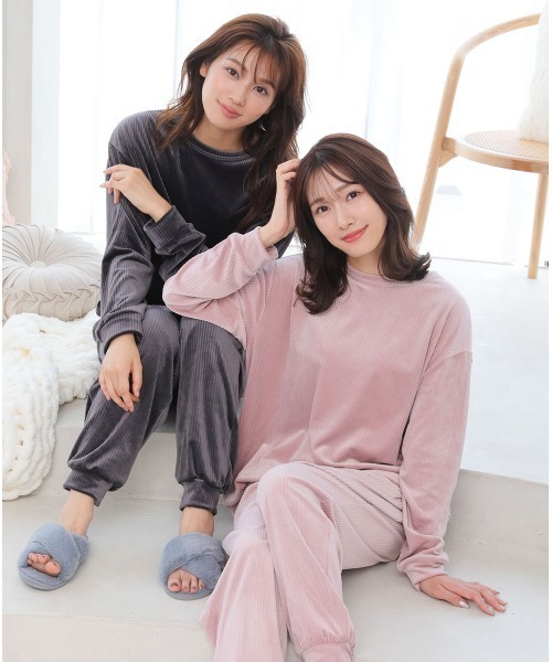 aimerfeel パジャマ ルームウェア 「もちすべ素材のゆったり