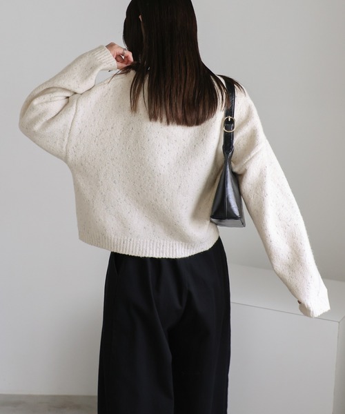 select MOCA ニット セーター ネップラメクルーネックニット