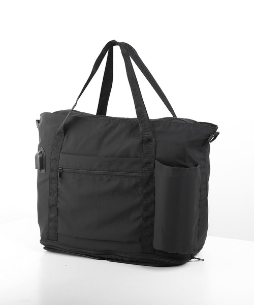 Mia Borsa（ミアボルサ） 旅行 折りたたみ 軽量ボストンバッグ USB