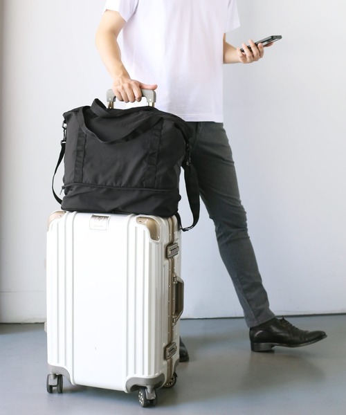 Mia Borsa（ミアボルサ） 旅行 折りたたみ 軽量ボストンバッグ USB