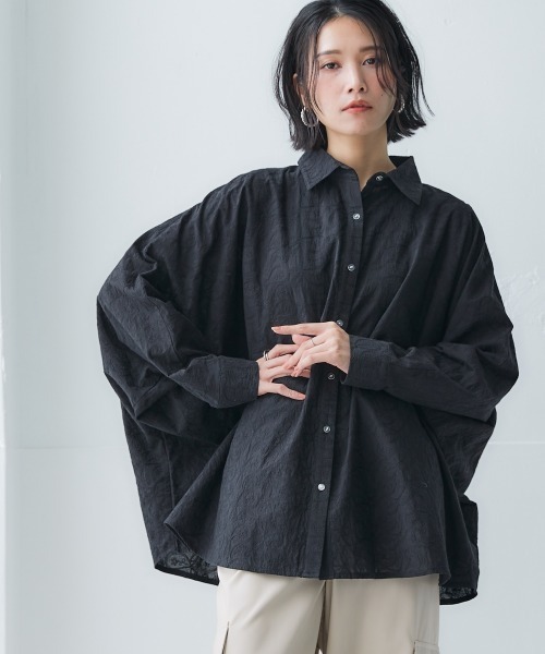 Soiunique（スワユニーク） ブラウス シャツ ペイズリー柄刺繍デザイン