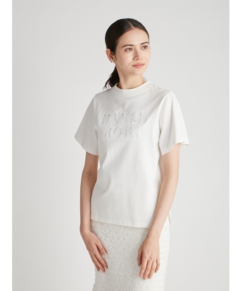 CELFORD◆半袖カットソー/FREE/コットン/WHT/CWCT254036 CELFORD(セルフォード) / 半袖カットソー/FREE/コットン/WHT